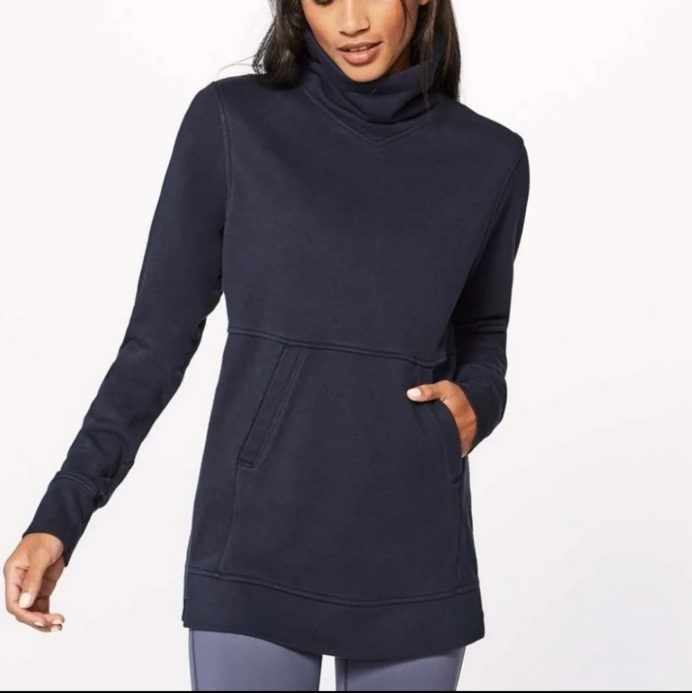 Lululemon Press Pause Pullover Sweatshirt Midnight Navy Size 4